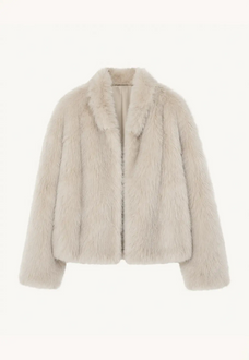 Practical Wearism wheat drop-shoulder Toscana sheepskin coat, front product view