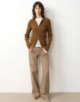 "Pure Flared" Japanese imported fabric Vintage retro washed loose flared jeans for women - variant_title