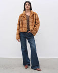 "Pure Flared" Japanese imported fabric Vintage retro washed loose flared jeans for women - variant_title