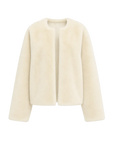 Quiet Warmth ivory Australian Merino shearling jacket product cutout