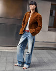 "Refreshing West Coast" Straight - Cut Selvedge Jeans with Smudged & Splashed Ink Detailing - variant_title
