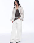 Retro ethnic style beaded embroidery linen loose straight version jacket spring"Comfort Zone" - variant_title
