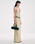 Retro Linen V - neck Halter Vest and Fishtail Hip Skirt Set"Old Money Weekly" - variant_title