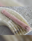 Rex rabbit fur magnetic scarf lining and closure detail for women