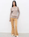 "Road to Extraordinary" Retro modern versatile slim corduroy flared trousers - variant_title