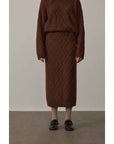 "Rozen Maiden" 26S Australian Merino Wool Cable Skirt - variant_title