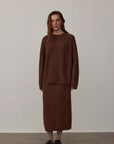 "Rozen Maiden" 26S Australian Merino Wool Cable Skirt - variant_title