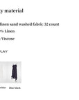 Sand - washed Linen Sling Ruffled Irregular Fit Sling Dress"Summer Whisper" - variant_title