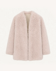 Fireladyfur Women's Casual Tuscan Sheepskin Jacket with Stand-up Collar“Sea of Love Accompaniment” product image 17