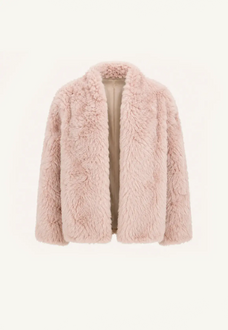 Fireladyfur Women's Casual Tuscan Sheepskin Jacket with Stand-up Collar“Sea of Love Accompaniment” product image 20