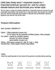 Firelady Serene Heat Island fur collar pilot jacket product details materials and care information