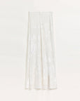 "Seville" bias - cut fishtail midi skirt in burnt pattern material - variant_title