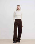 "Shadow Dance" Washed jeans women's design slim scimitar pants - variant_title
