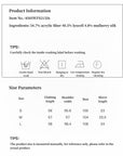 Silk Tencel blended pleated V - neck loose dropped shoulder T-shirt"Inspiration Bag" - variant_title