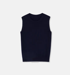 "Six Pence" round neck knitted sweater vest for women - variant_title