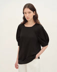"Sleep Journey" puff sleeve straight short sleeve - variant_title