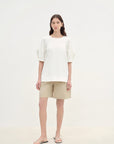 "Sleep Journey" puff sleeve straight short sleeve - variant_title