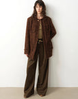 "Sophisticated Lady" Italian Imported Haute Couture Tailored Tweed Jacket with Gold Buttons for Women - variant_title