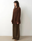 "Sophisticated Lady" Italian Imported Haute Couture Tailored Tweed Jacket with Gold Buttons for Women - variant_title