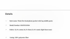 Sophisticated linen waistless pleated wide - leg cropped pants for women, featuring architectural silhouette, textured side pockets - variant_title