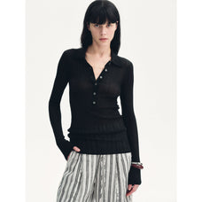 "Spring Inspiration" Retro Slim Fit POLO Neck Sweater - variant_title