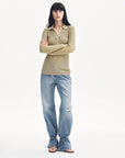 "Spring Inspiration" Retro Slim Fit POLO Neck Sweater - variant_title
