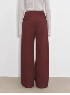 "Street Step" Retro distressed casual style straight slant pocket casual scimitar bloomers - variant_title