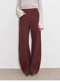 "Street Step" Retro distressed casual style straight slant pocket casual scimitar bloomers - variant_title