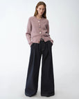 "Street Style" Vintage Handmade Lycra Stretch Jeans Wide Leg Loose Trousers Women Spring - variant_title
