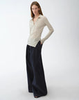 "Street Style" Vintage Handmade Lycra Stretch Jeans Wide Leg Loose Trousers Women Spring - variant_title