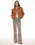 Suede lambskin retro double - breasted lapel wide - shoulder genuine leather jacket imported from New Zealand "Nth power" - variant_title