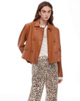 Suede lambskin retro double - breasted lapel wide - shoulder genuine leather jacket imported from New Zealand "Nth power" - variant_title