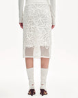 "Summer Dream" acetate sequin embroidered straight skirt - variant_title