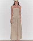 "Summer Formula" Retro and elegant bust - wrapped, long - waisted, slim - fitting, large A - hem mid - length dress - variant_title