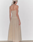 "Summer Formula" Retro and elegant bust - wrapped, long - waisted, slim - fitting, large A - hem mid - length dress - variant_title
