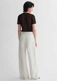 Summer mulberry silk linen waistless three - dimensional pleated wide - leg pants for women - variant_title