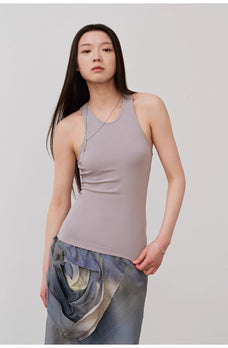 "Summer Tour" small I - shaped vest camisole women's summer elastic cotton slim fit inner sleeveless top - variant_title