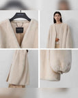 Swiss Snow Pearl Beige mink coat craftsmanship and styling details
