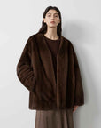 Swiss Snow Mink Velvet Fur Coat - variant_title