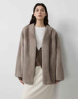 Swiss Snow Mink Velvet Fur Coat - variant_title