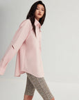 Tencel jacquard striped long - sleeved shirt jacket women's loose top"Spring and Summer Prank" - variant_title