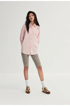 Tencel jacquard striped long - sleeved shirt jacket women's loose top"Spring and Summer Prank" - variant_title