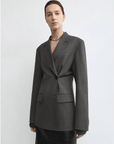 THE ARTM Wool & Silk Blend Oversized Suit Set - Wrinkle - Resistant Blazer & Trousers - variant_title