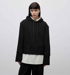 "Time Travel" Short Hooded Sweatshirt for Women, Sports Style Set, Autumn and Winter Casual Sweatpants with Straight - Leg and Draped Fit - variant_title
