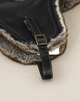 Unisex Vintage Style Genuine Sheep Leather Aviator HatFirelady Fur