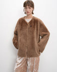 "Urban Home" Imported Merino Wool Fur Sheepskin Jacket for Women - variant_title