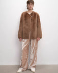 "Urban Home" Imported Merino Wool Fur Sheepskin Jacket for Women - variant_title