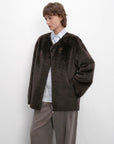 "Urban Home" Imported Merino Wool Fur Sheepskin Jacket for Women - variant_title
