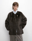 "Urban Home" Imported Merino Wool Fur Sheepskin Jacket for Women - variant_title