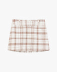Vintage Linen Shirt Skirt Two - Piece Spring"Plaid Sketch" - variant_title